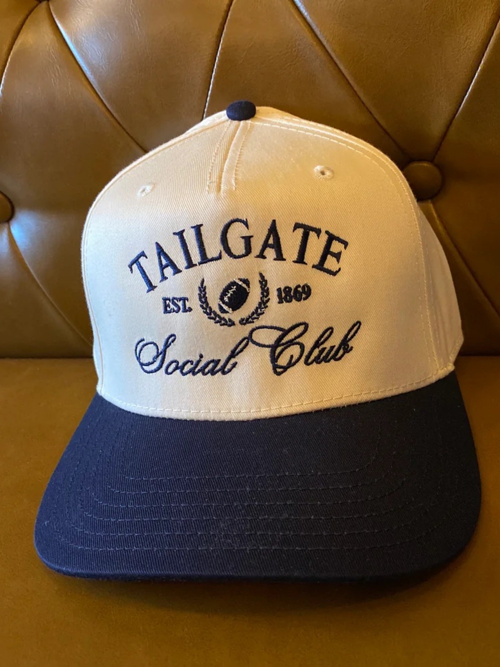 Tailgate Social Club Canvas Trucker Hat - Navy